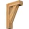 Ekena Millwork Traditional Block Rough Sawn Bracket w/ Offset Brace, Western Red Cedar, 8"W x 26"D x 38"H BKT0806X26X38TRA05RWR - alternate 1